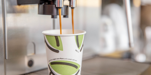 Markering op onze duurzame koffiebekers