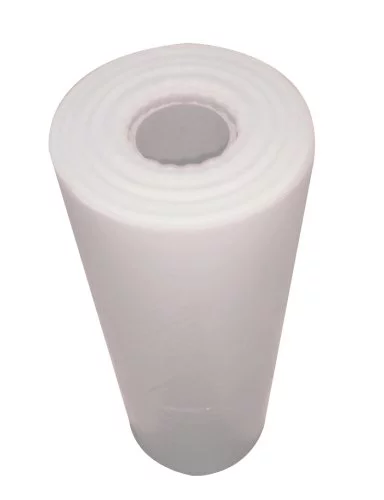 Flachefolie LDPE 600mm transp. 25my mikroperforiert, anti-statikum, kern 77mm