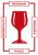 Gevaren etiket 74x105mm rood FRAGILE