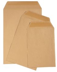 Enveloppes 229x324mm C4 brun kraft 90 grs