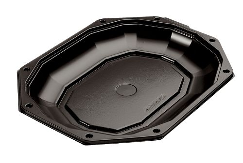 K-110 Caterware-schalen APET 335x250mm 8-eckig, schwarz