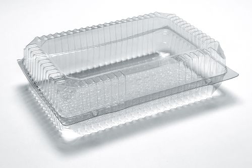 Gebaksdoos RPET 282x182x80mm transparant