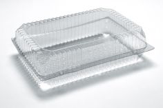 Gebaksdoos RPET 282x182x80mm transparant