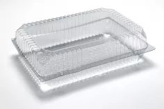 Gebaksdoos RPET 282x182x80mm transparant
