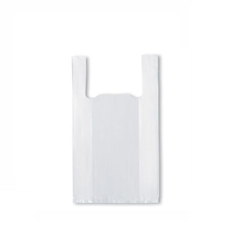 Hemddraagtas HDPE 28/7x50cm 15my, wit, geblokt per 100