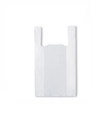 Hemddraagtas HDPE 28/7x50cm 15my, wit, geblokt per 100