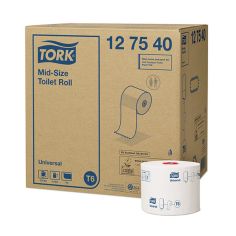 Tork mid-size toiletpapier compact 1lgs wit universal 135mtr/9,9cm