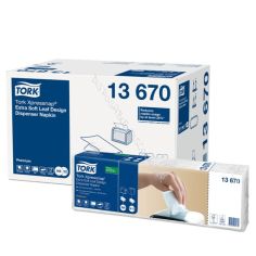 Disp. serviette Tork Xpressnap weiß, 2-lagig, 22x36cm, extra weich