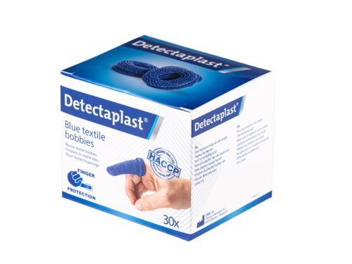 Fingerlinge blau detectaplast Textil