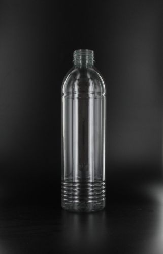 Fles RPET transparant 1000cc inclusief transparant dop 