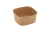 Maaltijdbak kraft 13x13x2cm bruin