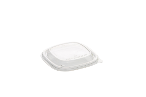 Deksel RPET 13x13x2cm transparant 
