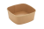 Maaltijdbak kraft 17x17x6cm bruin