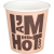 Koffiebeker 100ml 4Oz karton + PE I am a hot cup