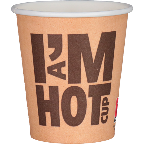 Koffiebeker 180ml 7Oz karton + PE I am a hot cup
