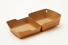 Hamburger Box 115x110x78mm mittel Kraft
