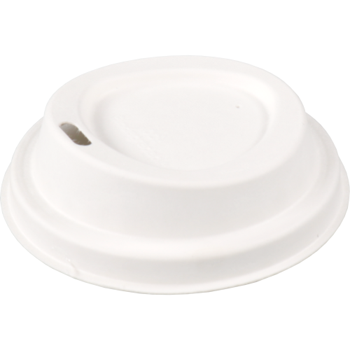 Deksel bagasse @80mm wit