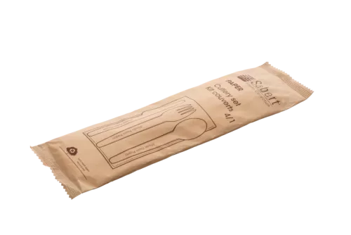 Bestekset 4-in-1 bruin kraft