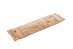 Bestekset 4-in-1 bruin kraft