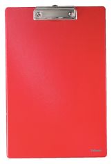 Klembord PP met klem 34x22cm rood, klemt tot 100 vellen