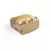Hot Range vierkant Sandwich verp.+plastic binnenzak 381x200mm bruin  