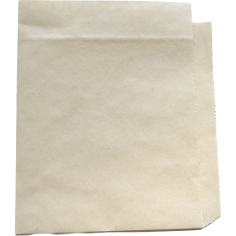 Hamburgerzak kraft 16x16cm wit