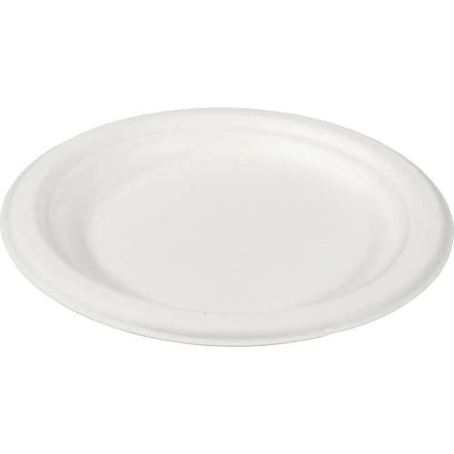 Bord 18cm wit suikerriet