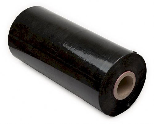 Folie LDPE, 100 cm 80 my schwarz Rollendurchmesser 250 mm/6 Mon. UV-beständig