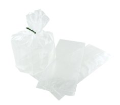 Polyzak LDPE 14/(2x4)x35cm 20my, zijvouw, transparant