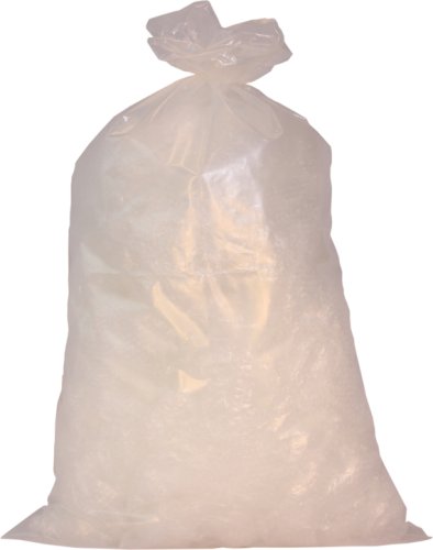 Sacs poubelle LDPE 65(2x25)x140cm transparent, 48my 100% recyclé