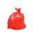 Sac poubelle HDPE 70x110cm 18my rouge