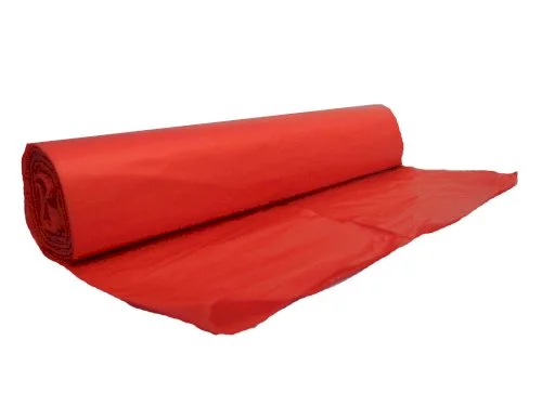 Sacs poubelle HDPE 90x120cm 28my, rouge T30 80% recyclé