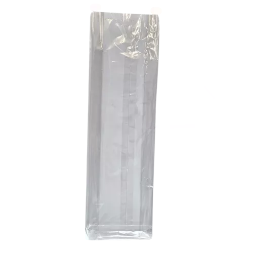 Baguette-Tüte 120+(2x25)x430mm RPET, 19my, perforiert