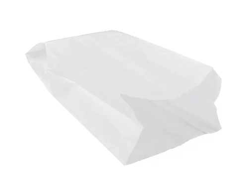 Sac à pain papier+paraffine 21,5x11x41cm blanc, grande pain rond
