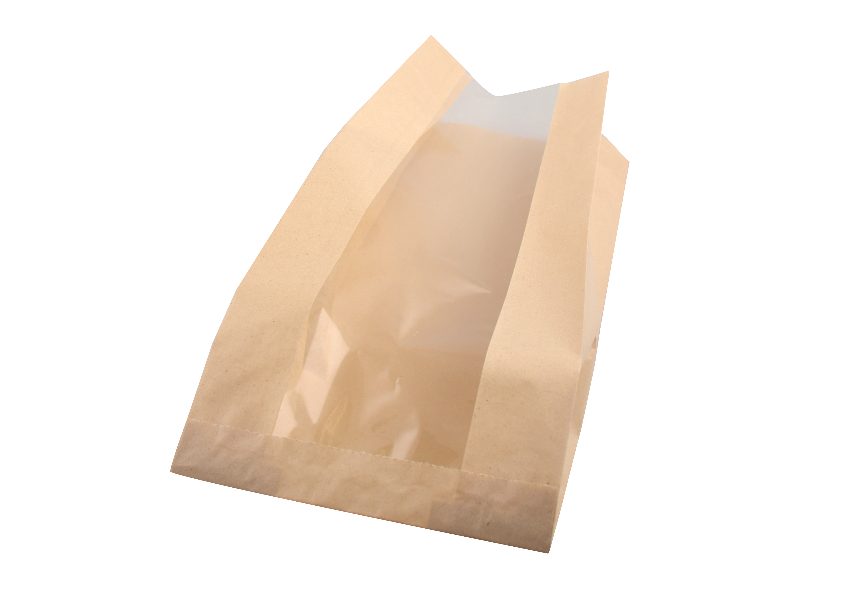 Broodzak brood PaperWise PLA venster 16(2x5)x48cm - Moonen Direct