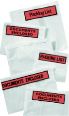 1000 Packzettel-Umschläge, 235 x 125 mm (A8) Hochwertig, „Documents Enclosed“