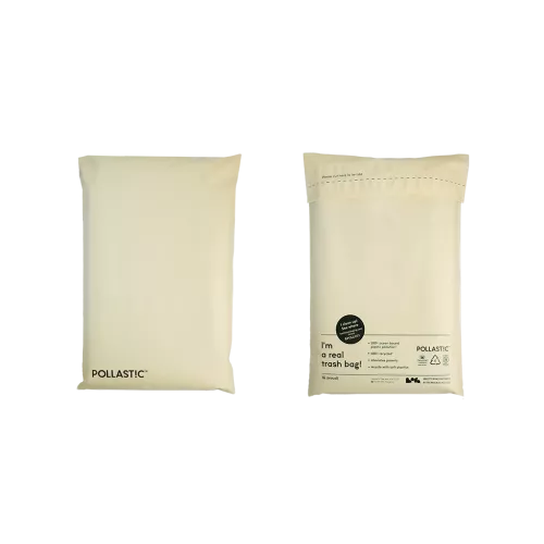 Versandtaschen M grau POLLAST!C recyceltes Ocean Bound Plastik