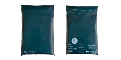 Versandtaschen M marineblau POLLAST!C recyceltes Ocean Bound Plastic