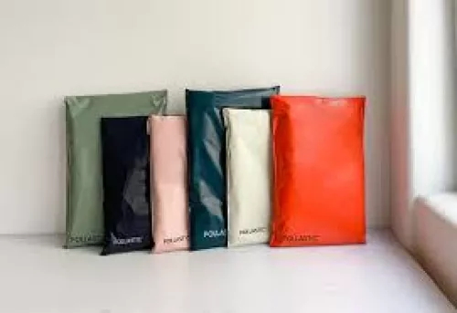 Verzendzakken S zwart POLLAST!C recycled Ocean Bound Plastic