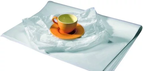 Papier de soie blanchi 50x75cm 22 grs blanc, sans acide