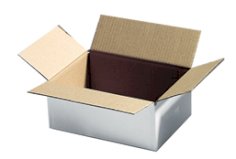 25 Wellpappe Kartons 530x530x170mm weiss B-Welle F0201