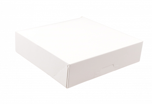 Patisseriedoos 21x21x5cm 6punts geplakt, 230grs GC2