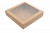 Duplex Gebäckbeh. m. Fenst. kraft 24x24x5cm 325 grs, weiß