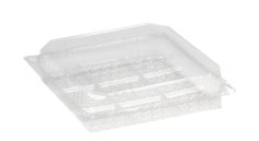 Gebaksdoos PET 174x174x85mm transparant