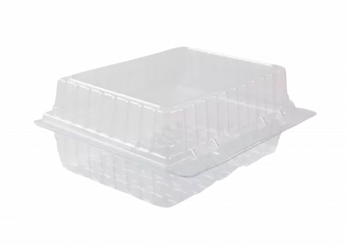 340 Gebäckschachteln RPET, 145X105X60mm transparent 300 my max. 60 % recycelt