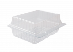 Boîtes à pâtisserie RPET 145X105X60mm transparent 300my max 60% recyclé