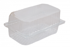 Boîtes à pâtisserie RPET 275x275x85mm transparent
