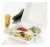 Bio raviers menu 3-comp. 236x231x81mm canne à sucre, blanc, avec couvercle fixe