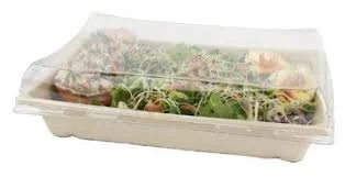 Bio menubak suikerriet 220x160x35mm bruin