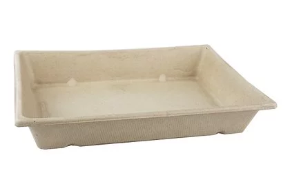 Bio menubak suikerriet 220x160x35mm bruin